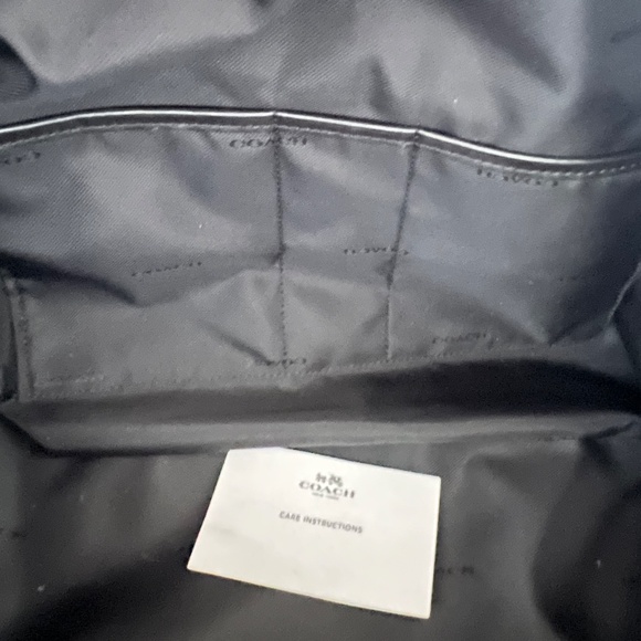 Coach Leather Navy Duffle Like New - Picture 9 of 9